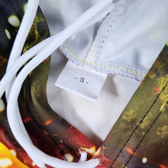 -812 Psychedelic Cottagecore Butterfly Print Pullover Hoodie Small - Picture 2 of 6